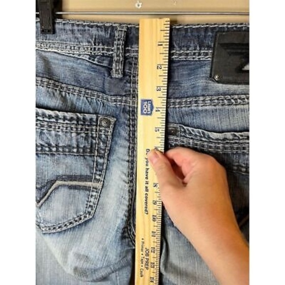 Buffalo David Bitton Men's Straight Jeans Blue Size 32x27 Medium Wash - Picture 10 of 11